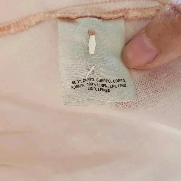 Anthropologie Holding Horses McKenzie Linen Blouse Pink Size XS - Picture 4 of 11